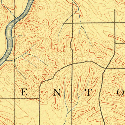 United States Geological Survey Center Point, IA (1889, 62500-Scale) digital map