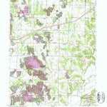 United States Geological Survey Center Point, IN (1957, 24000-Scale) digital map
