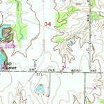 United States Geological Survey Center Point, IN (1957, 24000-Scale) digital map