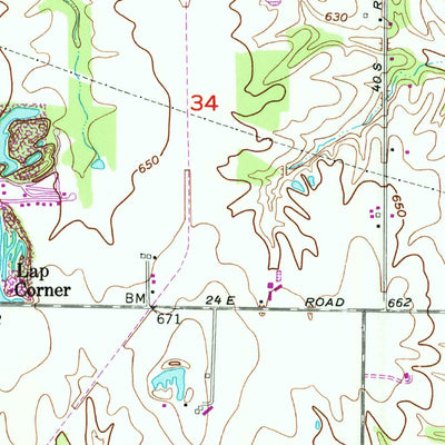 United States Geological Survey Center Point, IN (1957, 24000-Scale) digital map