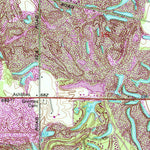 United States Geological Survey Center Point, IN (1957, 24000-Scale) digital map