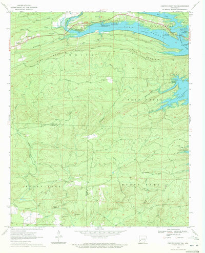 United States Geological Survey Center Point NE, AR (1970, 24000-Scale) digital map