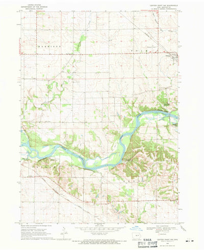 United States Geological Survey Center Point NW, IA (1968, 24000-Scale) digital map