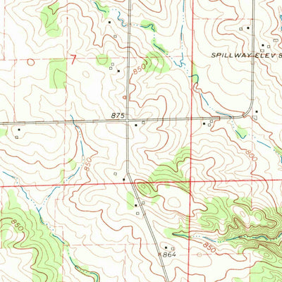 United States Geological Survey Center Point NW, IA (1968, 24000-Scale) digital map