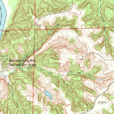 United States Geological Survey Center Point NW, IA (1968, 24000-Scale) digital map