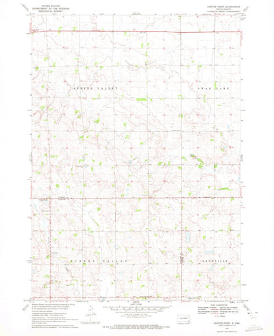 United States Geological Survey Center Point, SD (1970, 24000-Scale) digital map