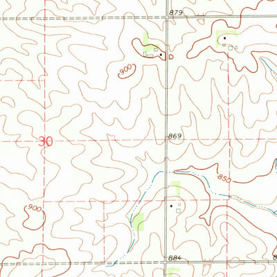 United States Geological Survey Center Point SW, IA (1968, 24000-Scale) digital map
