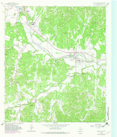 United States Geological Survey Center Point, TX (1964, 24000-Scale) digital map