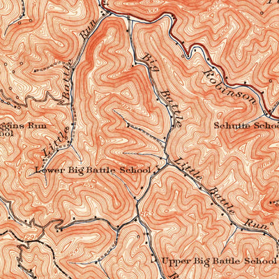 United States Geological Survey Center Point, WV (1924, 62500-Scale) digital map