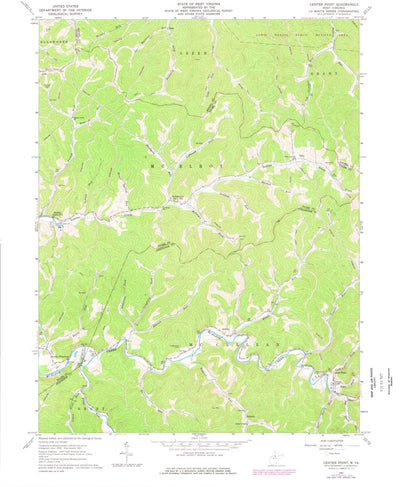 United States Geological Survey Center Point, WV (1961, 24000-Scale) digital map