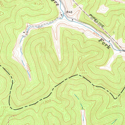 United States Geological Survey Center Point, WV (1961, 24000-Scale) digital map
