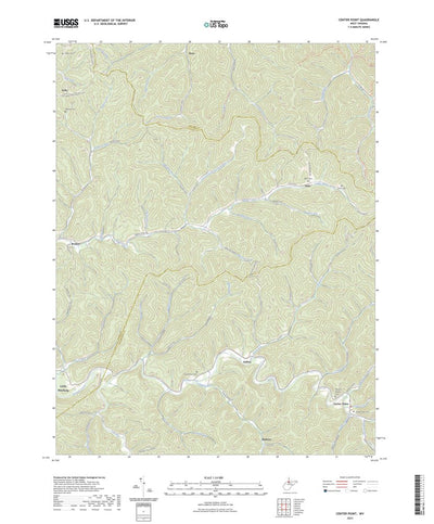 United States Geological Survey Center Point, WV (2023, 24000-Scale) digital map