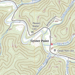 United States Geological Survey Center Point, WV (2023, 24000-Scale) digital map