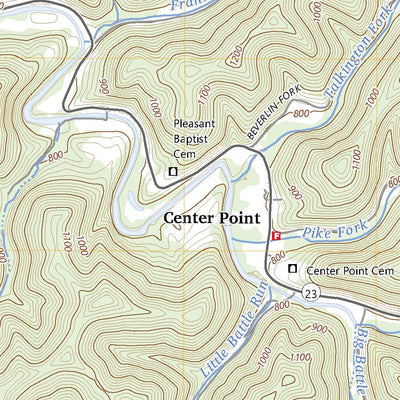 United States Geological Survey Center Point, WV (2023, 24000-Scale) digital map