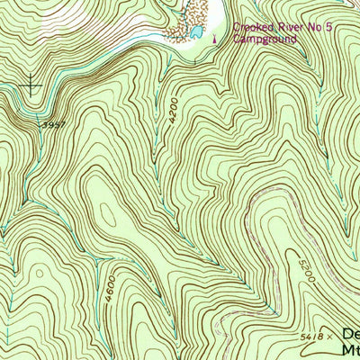 United States Geological Survey Center Star Mountain, ID (1962, 24000-Scale) digital map