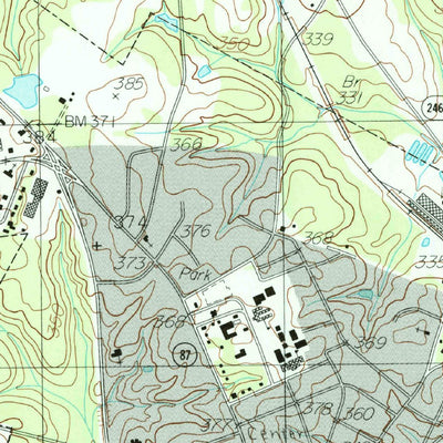 United States Geological Survey Center, TX (1984, 24000-Scale) digital map