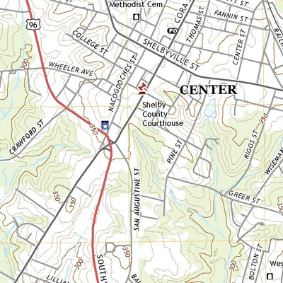 United States Geological Survey Center, TX (2022, 24000-Scale) digital map