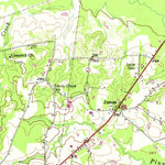 United States Geological Survey Center, TX-LA (1958, 62500-Scale) digital map