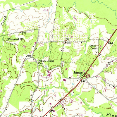 United States Geological Survey Center, TX-LA (1958, 62500-Scale) digital map