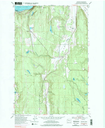 United States Geological Survey Center, WA (1953, 24000-Scale) digital map