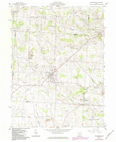 United States Geological Survey Centerburg, OH (1961, 24000-Scale) digital map