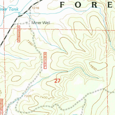 United States Geological Survey Centerfire Bog, NM (1999, 24000-Scale) digital map