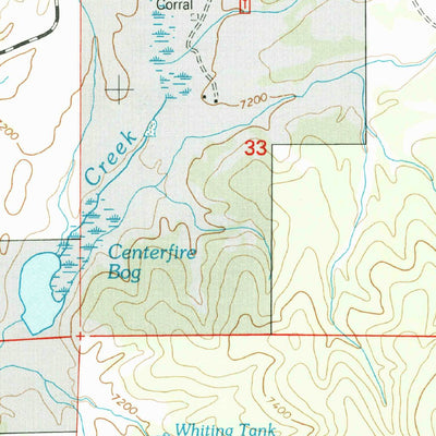 United States Geological Survey Centerfire Bog, NM (1999, 24000-Scale) digital map