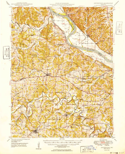 United States Geological Survey Centertown, MO (1949, 62500-Scale) digital map