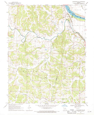 United States Geological Survey Centertown NW, MO (1969, 24000-Scale) digital map