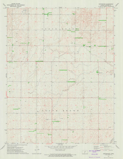 United States Geological Survey Centerview, KS (1972, 24000-Scale) digital map