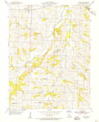 United States Geological Survey Centerview, MO (1954, 24000-Scale) digital map