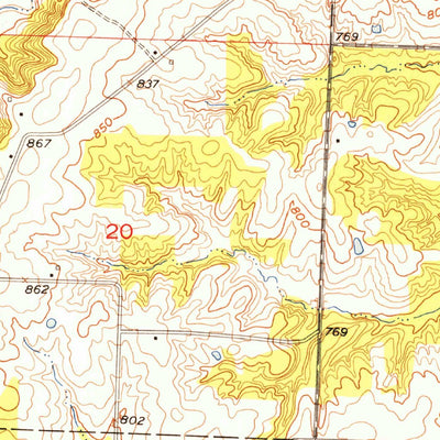 United States Geological Survey Centerview, MO (1954, 24000-Scale) digital map