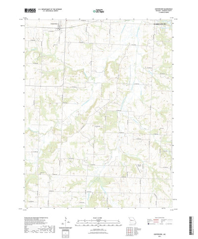 United States Geological Survey Centerview, MO (2021, 24000-Scale) digital map