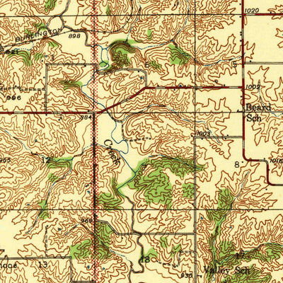 United States Geological Survey Centerville, IA-MO (1941, 62500-Scale) digital map