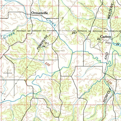 United States Geological Survey Centerville, IA-MO (1981, 100000-Scale) digital map