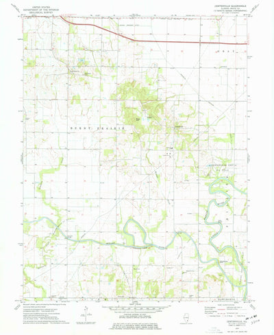 United States Geological Survey Centerville, IL (1974, 24000-Scale) digital map
