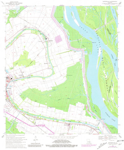 United States Geological Survey Centerville, LA (1969, 24000-Scale) digital map