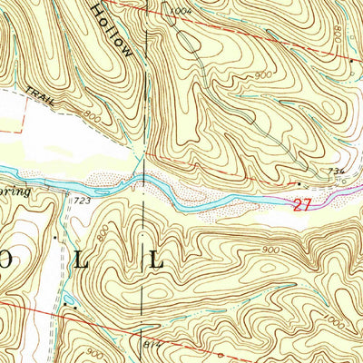 United States Geological Survey Centerville, MO (1968, 24000-Scale) digital map