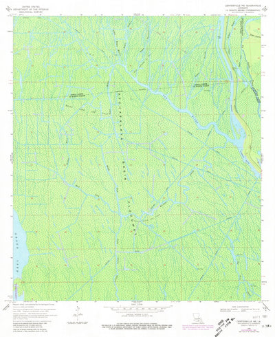 United States Geological Survey Centerville NE, LA (1969, 24000-Scale) digital map
