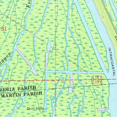 United States Geological Survey Centerville NE, LA (1969, 24000-Scale) digital map