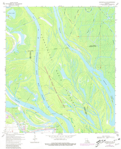 United States Geological Survey Centerville NW, LA (1970, 24000-Scale) digital map