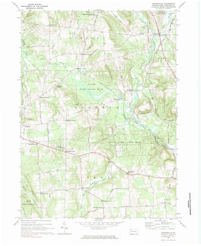 United States Geological Survey Centerville, PA (1967, 24000-Scale) digital map