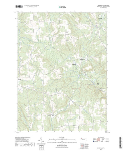 United States Geological Survey Centerville, PA (2023, 24000-Scale) digital map