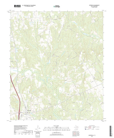 United States Geological Survey Centerville, TX (2019, 24000-Scale) digital map