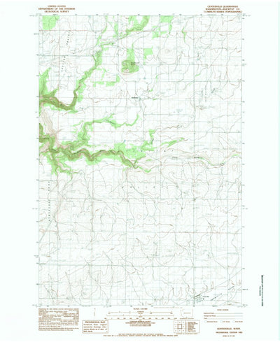 United States Geological Survey Centerville, WA (1983, 24000-Scale) digital map