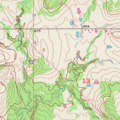United States Geological Survey Centrahoma, OK (1957, 24000-Scale) digital map