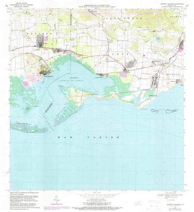 United States Geological Survey Central Aguirre, PR (1970, 20000-Scale) digital map