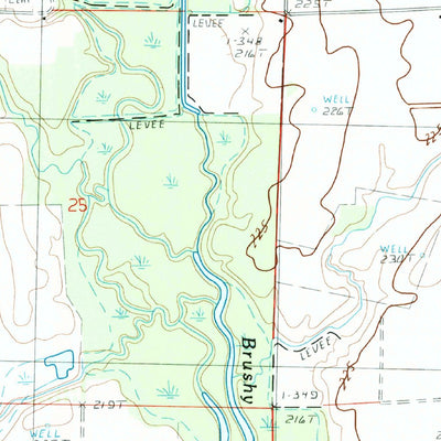 United States Geological Survey Central, AR (1984, 24000-Scale) digital map