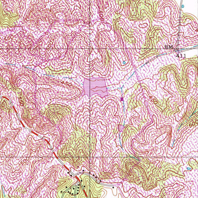 United States Geological Survey Central City East, KY (1997, 24000-Scale) digital map