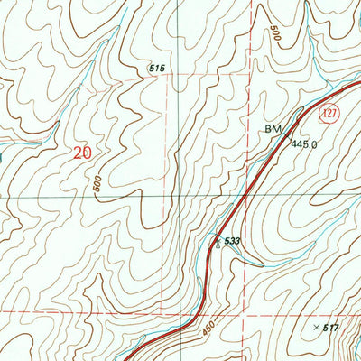 United States Geological Survey Central Ferry, WA (1981, 24000-Scale) digital map